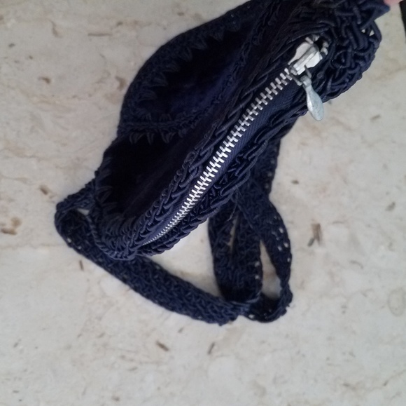 Vintage Bags Vintage Velvet Crochet Tambourine Bag Poshmark